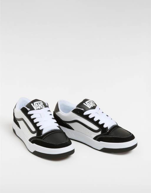 Black in white vans best sale