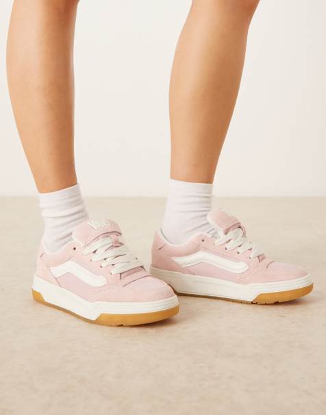 Vans Hylane nylon trainers in light pink and off white - view 1