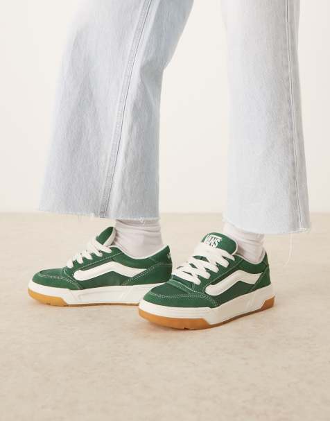 Vans – Hylane – Nylonowe buty sportowe w kolorze ciemnozielonym i złamanej bieli - view 1