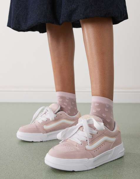 Vans - Hylane - Sneakers in camoscio rosa chiaro con suola spessa - view 1