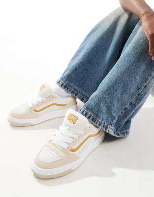 Vans Hylane Sneakers In Gold And Cream
