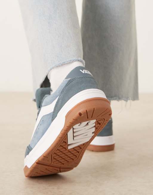 Vans Hylane suede colour theory trainers in mid blue, 5 of 5