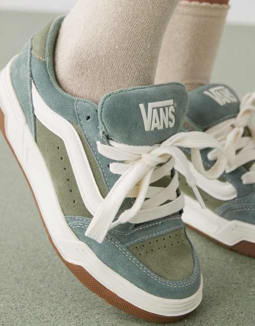 Vans - Hylane - Suède sneakers met dikke zool in twee kleuren groen, 2 van 4