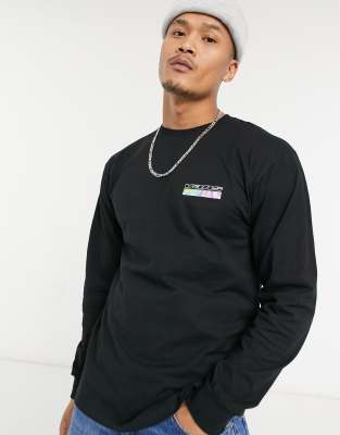 black long sleeve vans top