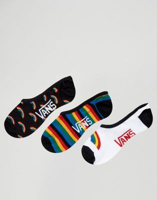 Vans Invisible Rainbow Print Socks 3 