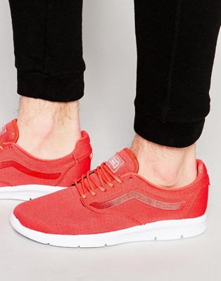 vans iso 1.5 mesh trainers in red
