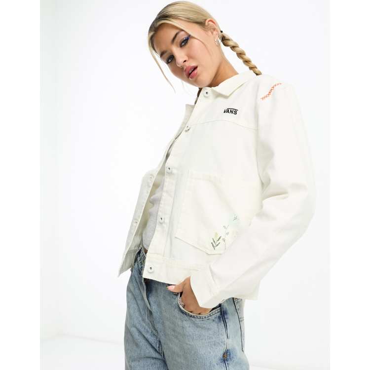 Vans jacket womens clearance white