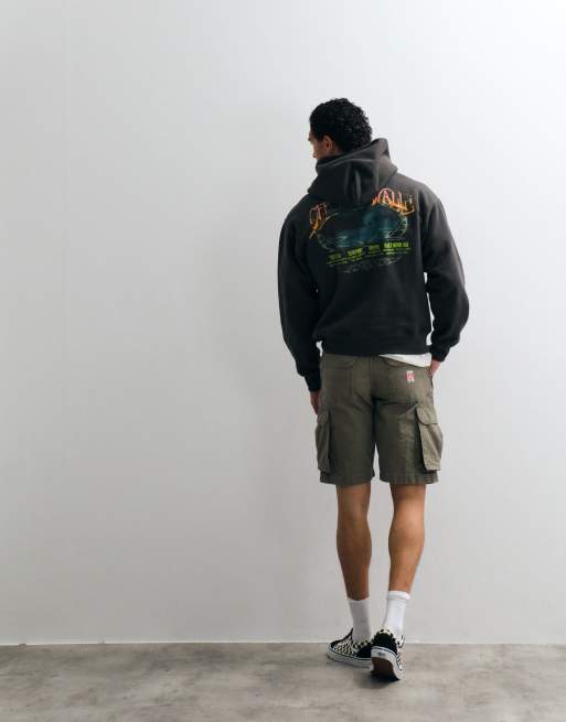 Vans Jetty Sets backprint pullover hoodie in black, 5 of 5