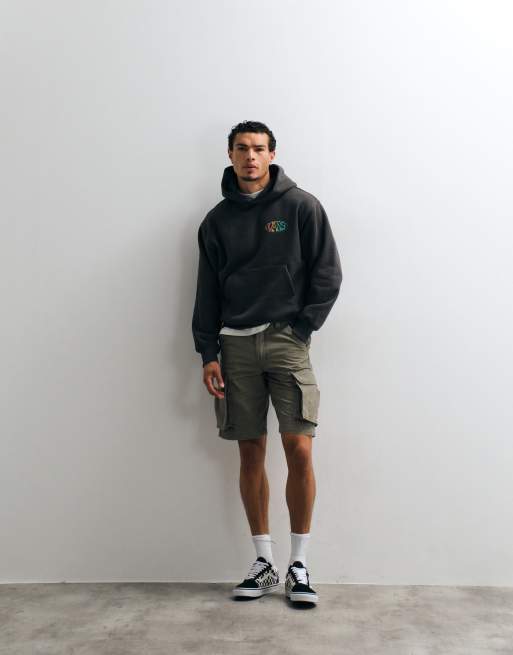Vans - Jetty Sets - Felpa con cappuccio nera con stampa sul retro, 3 di 5