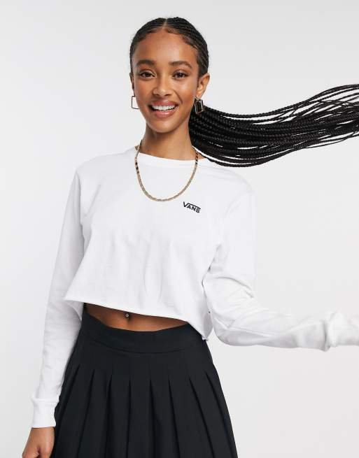 Vans crop top long 2024 sleeve