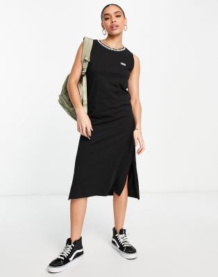 midi dress and vans