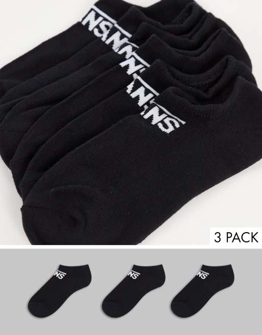 Vans – Kick – Zestaw 3 par czarnych skarpetek do kostki