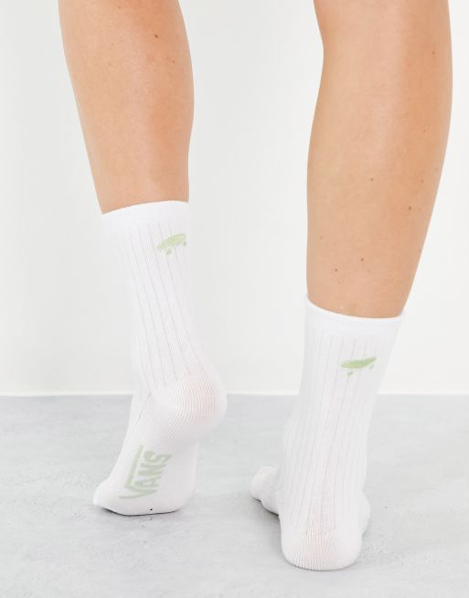 White nike clearance socks with vans