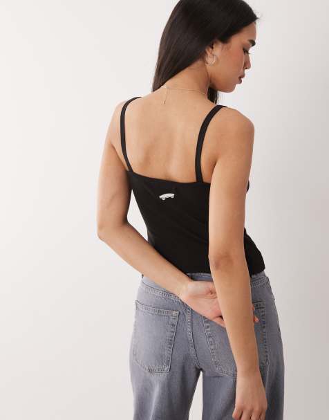 Vans Kiki cami tank in black - view 1