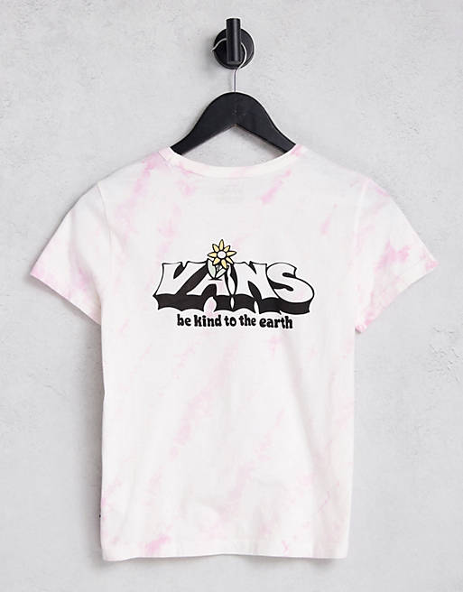 Vans - Kind Hugs - T-shirt in roze 