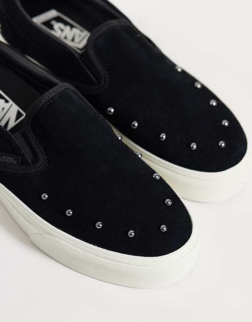 Vans klassieke slip-on met checkerboard in zwart, 4 van 5