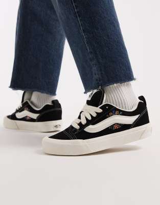 Vans - Knu Skool - Baskets à motifs fleuris - Noir