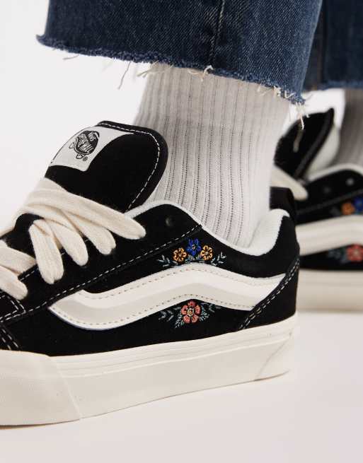 Vans - Knu Skool - Baskets à motifs fleuris - Noir, 4 de 5