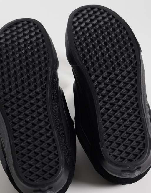 Vans - Knu Skool - Baskets en cuir à semelle chunky - Noir triple, 4 de 5