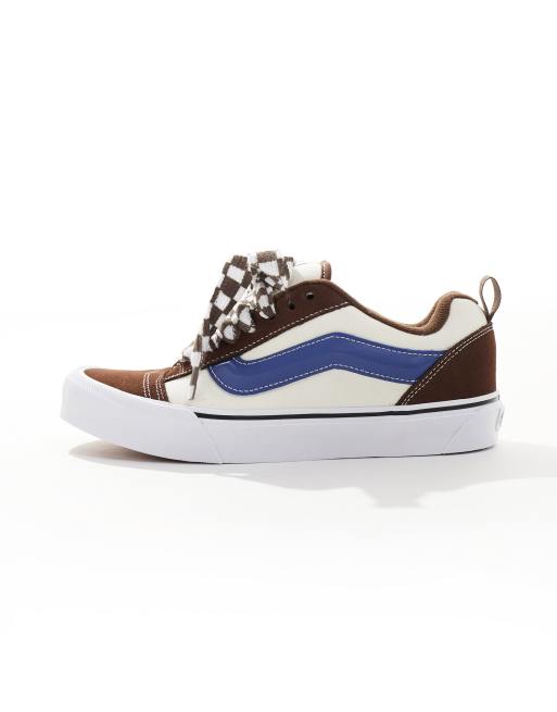 Vans old skool 2025 bleu et marron