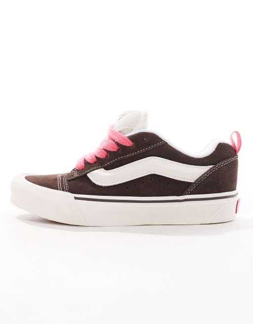 Vans Knu Skool Baskets Marron et rose