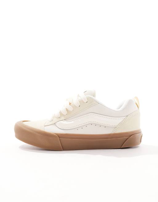 Vans – Knu Skool – Beige sneakers med gummisula, 2 av 5
