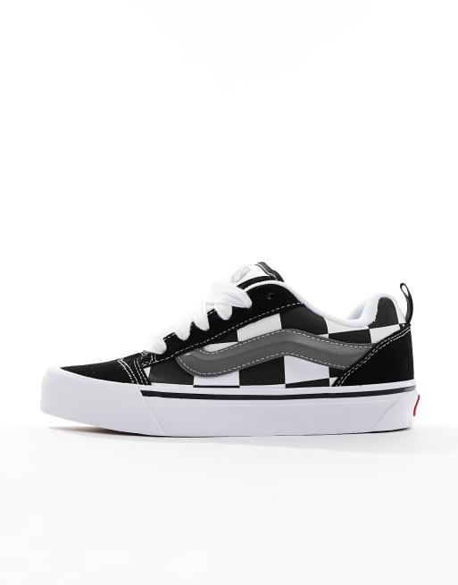 Vans Knu Skool Chunky Checkerboard trainers in black and white ASOS