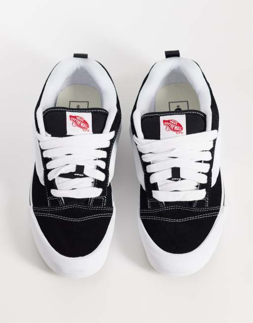 Vans – Knu Skool – Czarno-białe buty sportowe na grubej podeszwie, 3 z 5