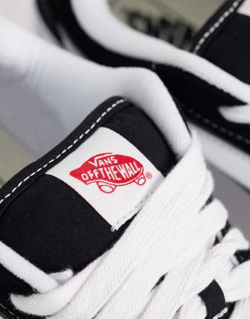 Vans – Knu Skool – Czarno-białe buty sportowe na grubej podeszwie, 4 z 5