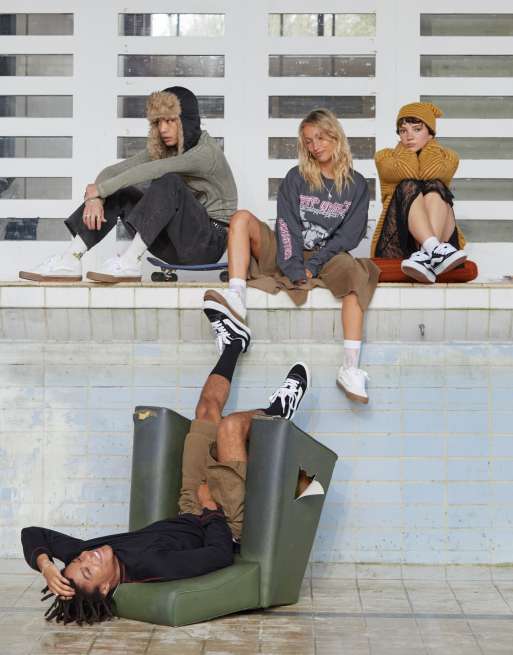 Vans – Knu Skool – Klobige Sneaker in Weiß mit Gummisohle, 6 von 7