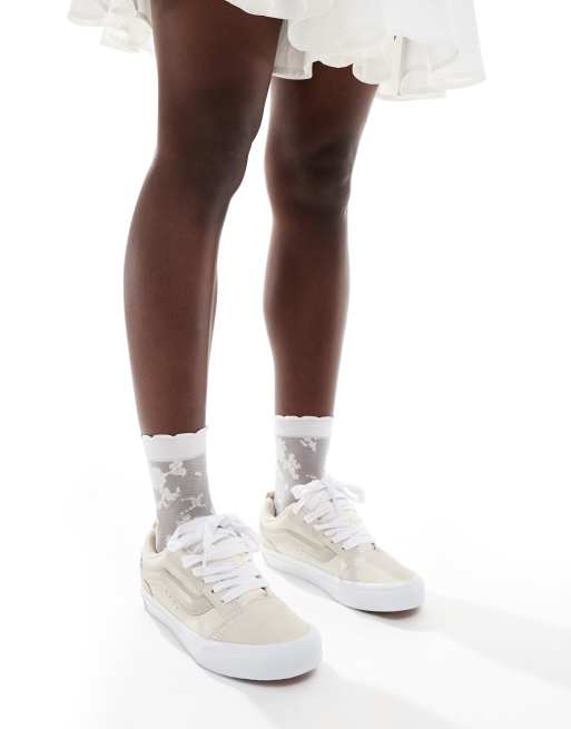 Vans - Knu Skool - Råhvide/multifarvede chunky sneakers