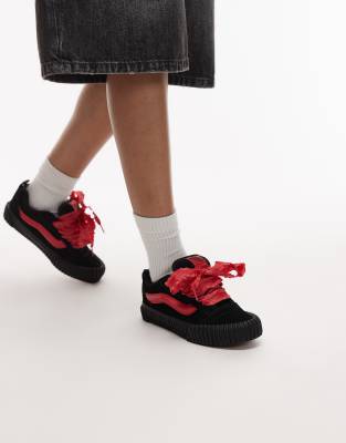 Knu Skool - Saint-Valentin - Baskets - Noir et rouge 40.5