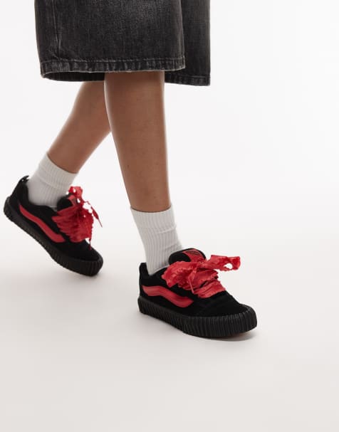 Vans - Knu Skool - Saint-Valentin - Baskets - Noir et rouge - view 1