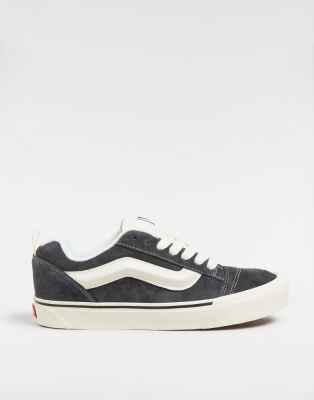 Vans - Knu Skool - Sneaker aus Veloursleder in Dunkelgrau