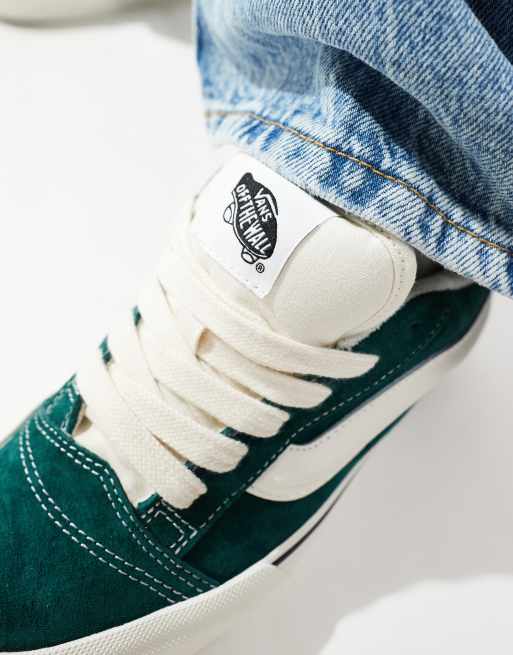 Vans Knu Skool sneaker with suede in green | ASOS