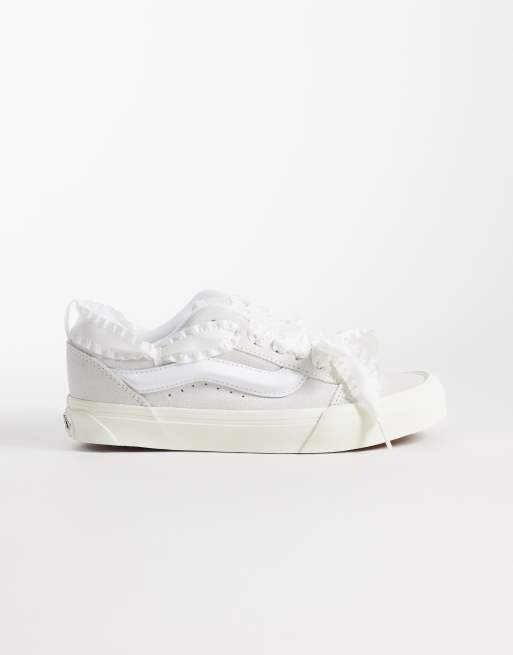 Vans - Knu Skool - Sneakers bianche con dettagli in pizzo