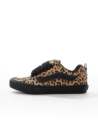 【VANS】 ヴァンズ KNU SKOOL LEOPARD BLACK 国内発送 VANS ヴァンズ VN000CS0BMA KNU SKOOL スニーカー Leopard USA