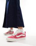 Vans Knu Skool sneakers in pink and white