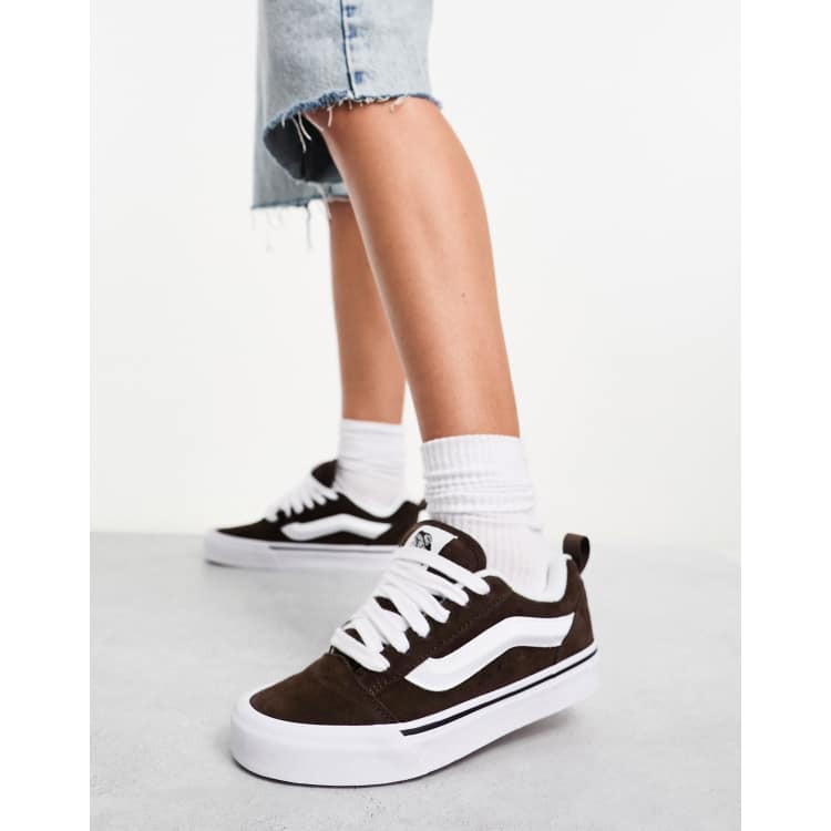 Vans nere hot sale suola marrone