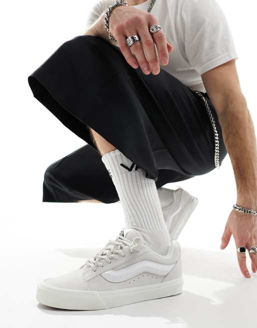 VANS★KNU SKOOL★兼用★CREAM WHITE Shop Vans Knu Skool in White