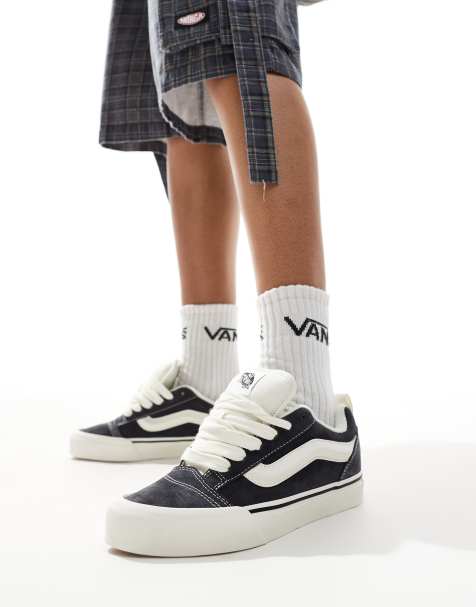 Vans Knu Skool sneakers with suede in gray - view 1