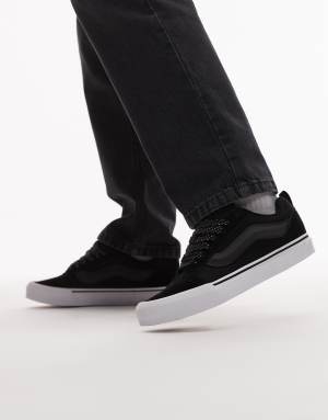Vans Knu Skool trainers in black reflective