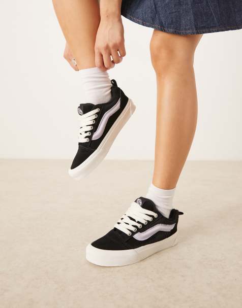 Vans Knu Skool trainers in blackpony hair - view 1