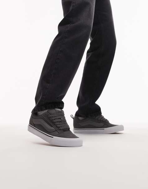 Vans Knu Skool trainers in grey reflective - view 1