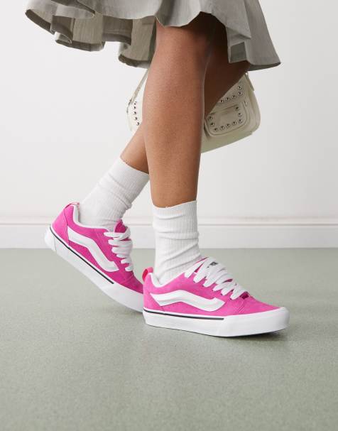 Vans Knu skool trainers in pink - view 1