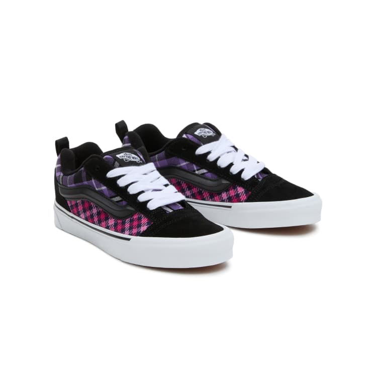 Purple checkered old skool hot sale vans