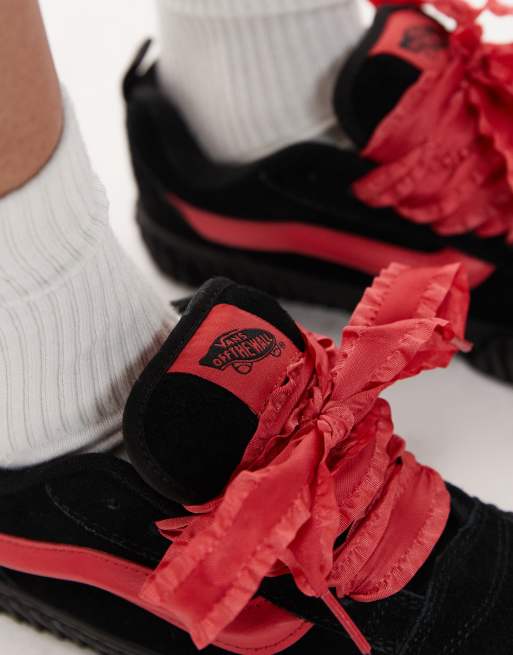 Vans – Knu Skool Valentines – Czarno-czerwone buty sportowe , 4 z 5