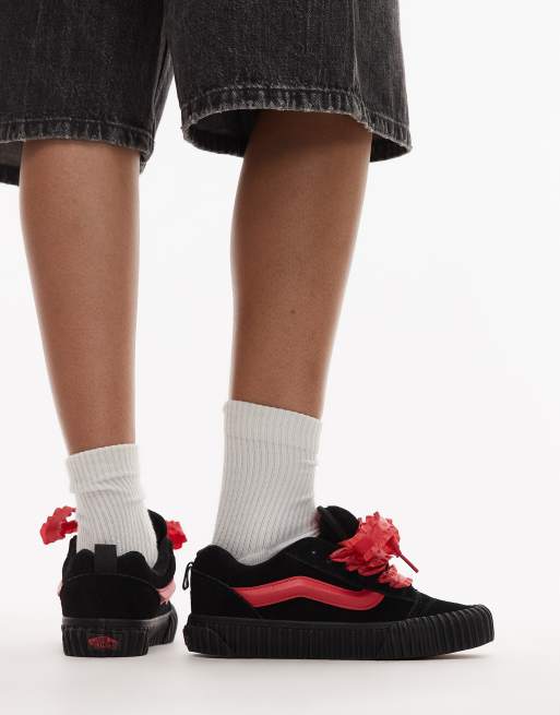 Vans - Knu Skool - Valentinsdag - Sorte/røde sneakers , 3 af 5