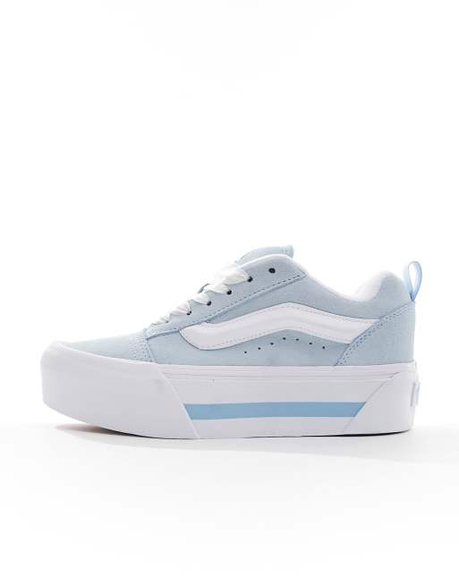 Vans bleu et grise ou rose et blanche sale