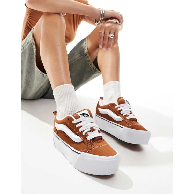 Orange platform vans shop